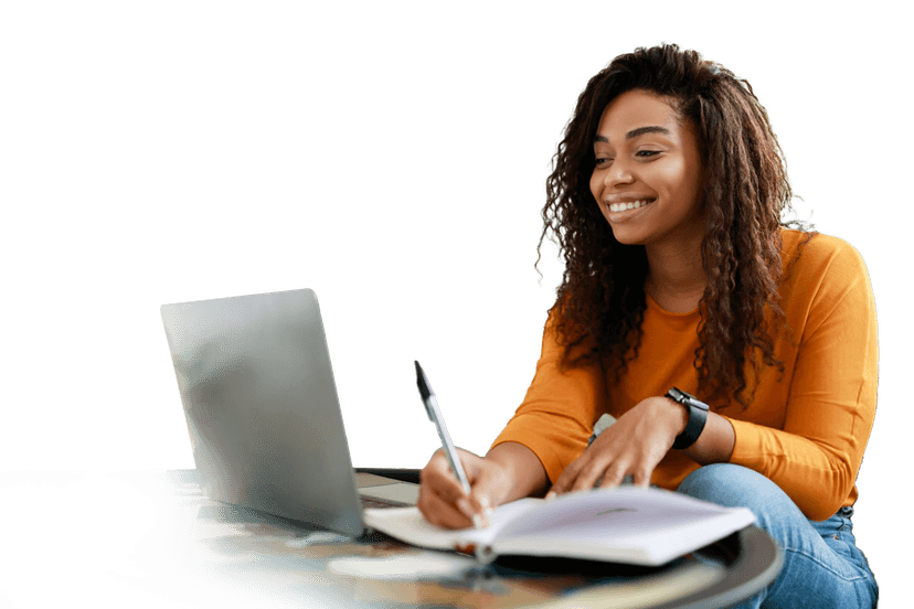 Smiling student